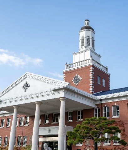 Outside view of dental school building