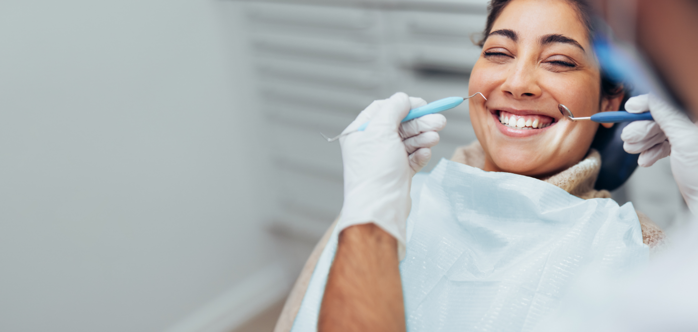 Woman sharing healthy smile